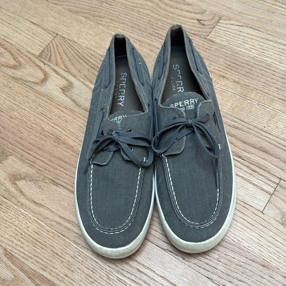 Sperry Shoes Men’s Canvas Gray
